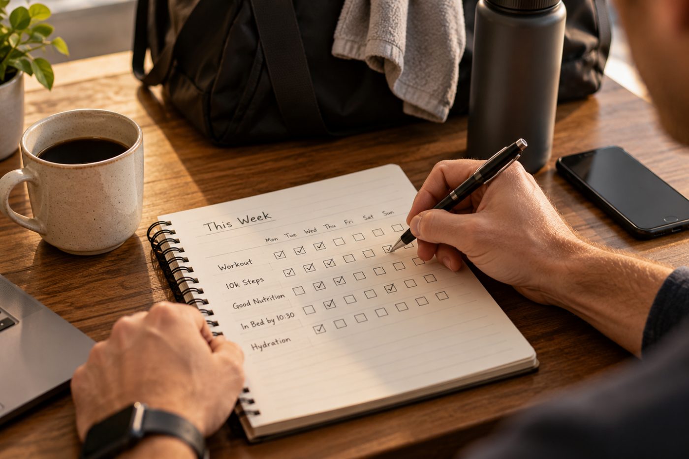 Tracking weekly health habits like a business KPI