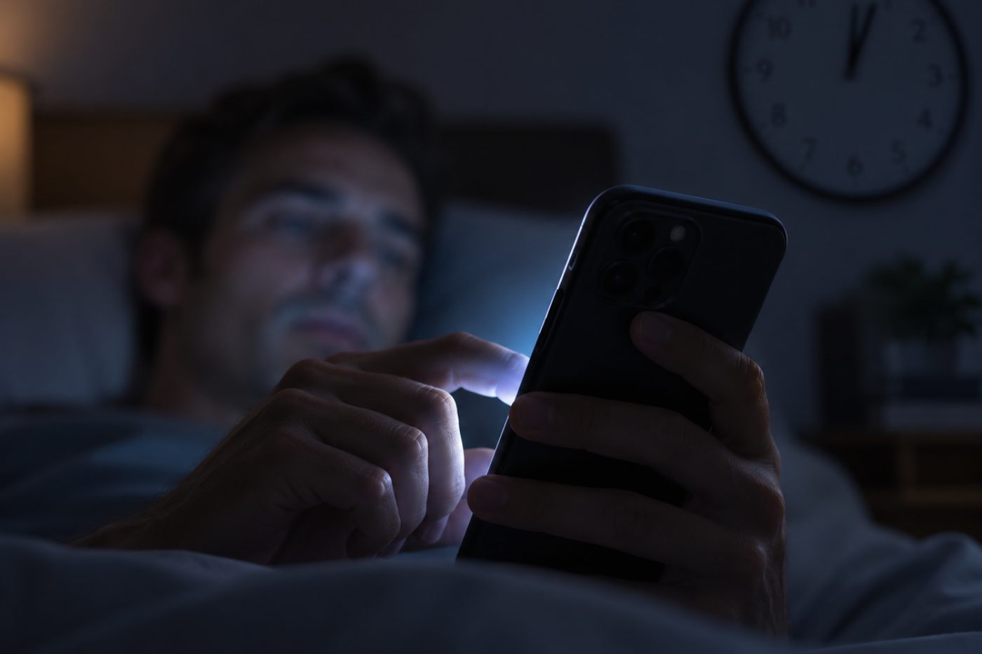 Phone and laptop put away at night to protect sleep